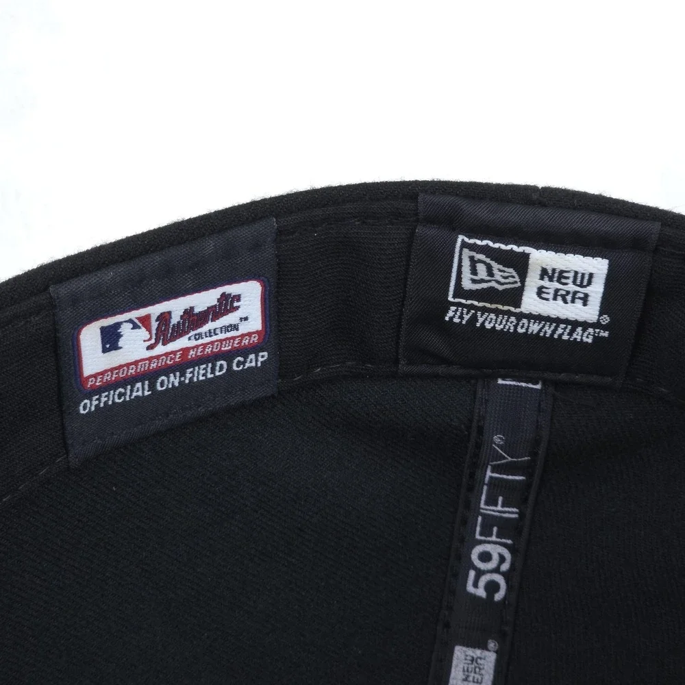 Miami Marlins Hat Players On‎ Field Cap Fitted 7 5/8 Black MLB Made In USA Men